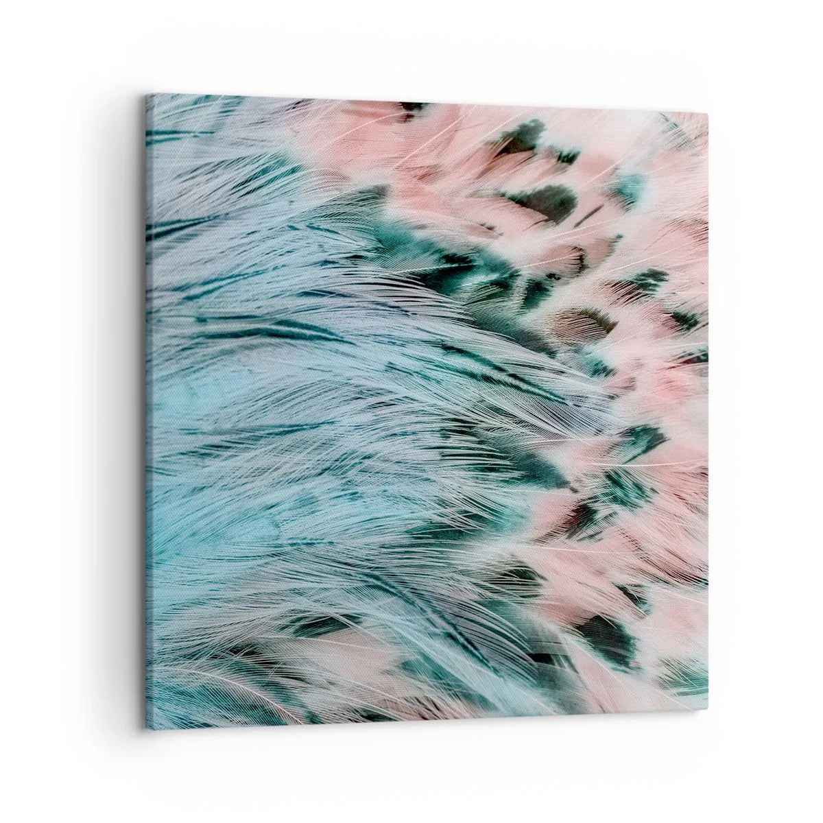 Tablou pe pânză - Puful roz și safir - 50x50 cm