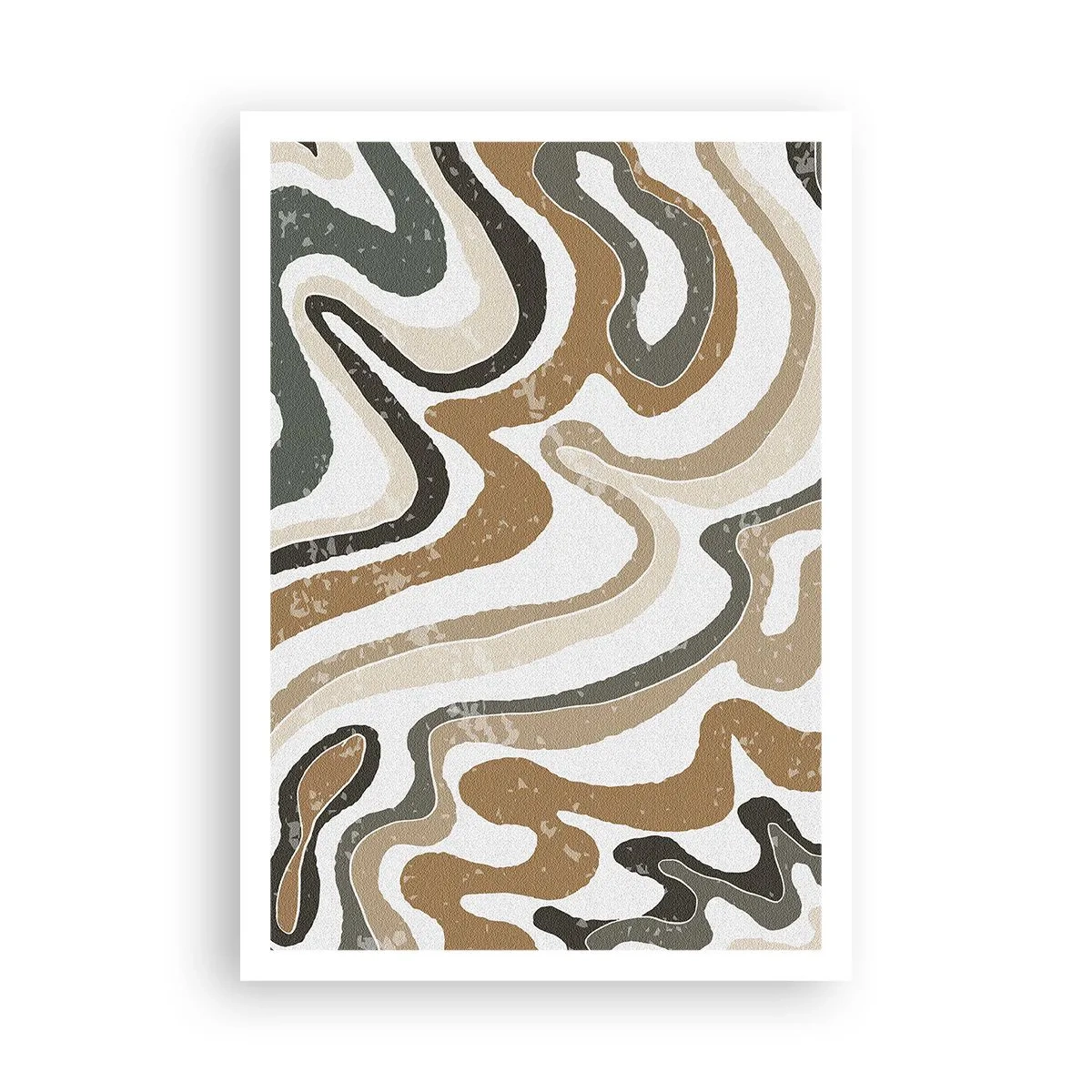 Poster - Meandrele culorilor pământului - 70x100 cm