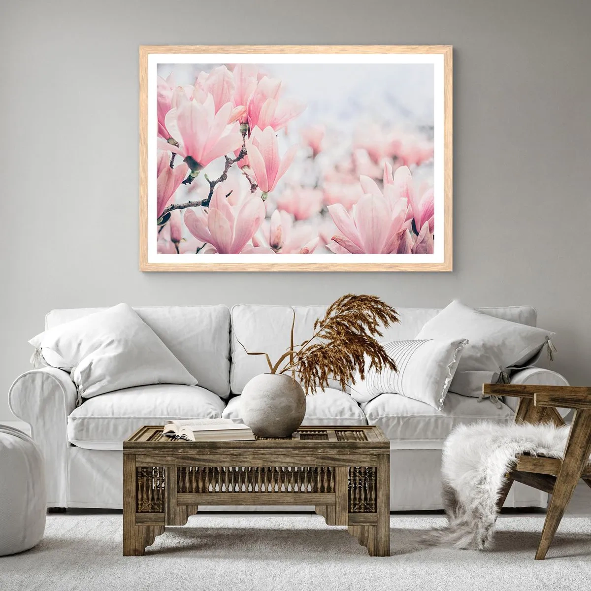 Poster în ramă de stejar deschis - Idealul de subtilitate - 70x50 cm