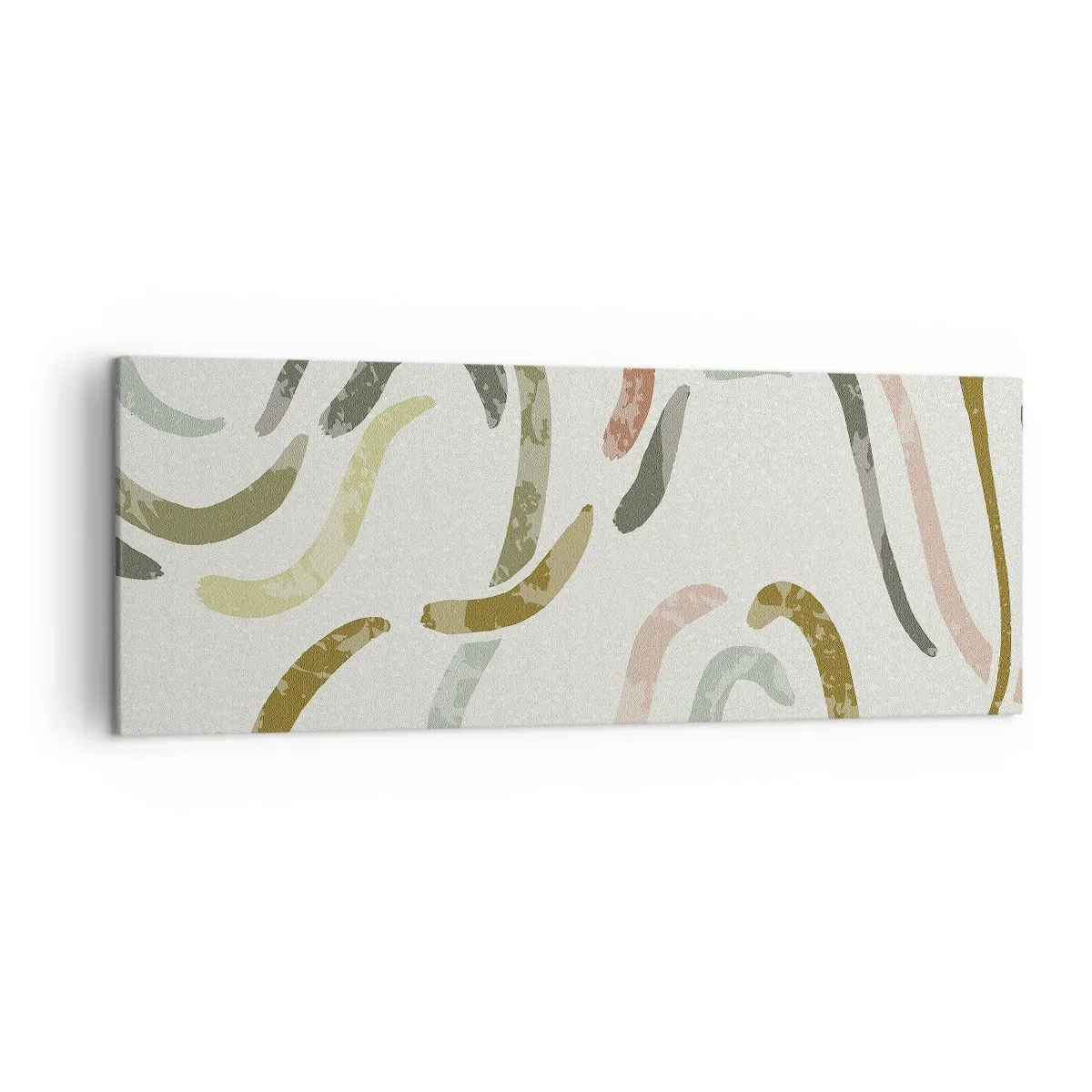 Tablou pe pânză - Dansul vesel al abstracției - 140x50 cm