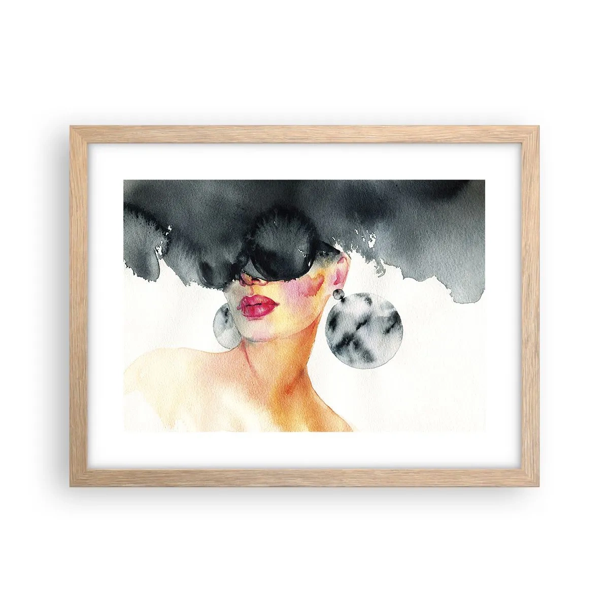 Poster în ramă de stejar deschis - Secretul eleganței - 40x30 cm