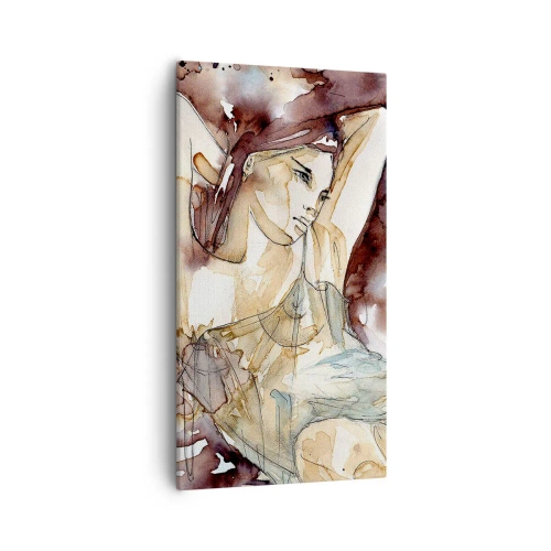 Tablou pe pânză - Într-o dispoziție mov deschis - 55x100 cm