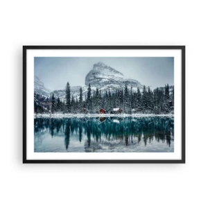 Poster în ramă neagră - Refugiu canadian - 70x50 cm