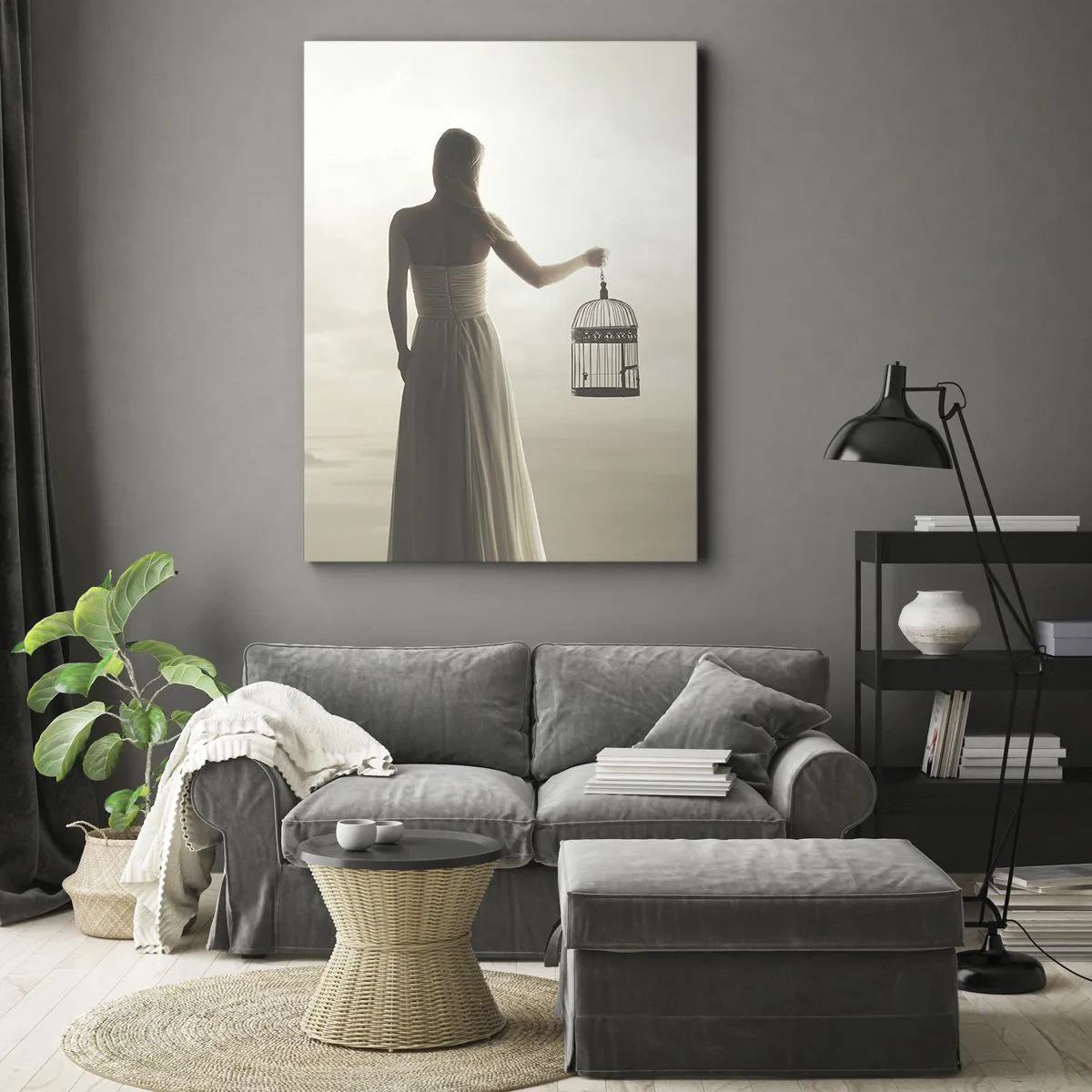Tablou pe pânză - Fii liberă - 45x80 cm