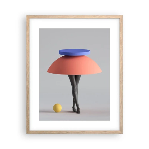 Poster în ramă de stejar deschis - Compoziție suprarealistă - 40x50 cm