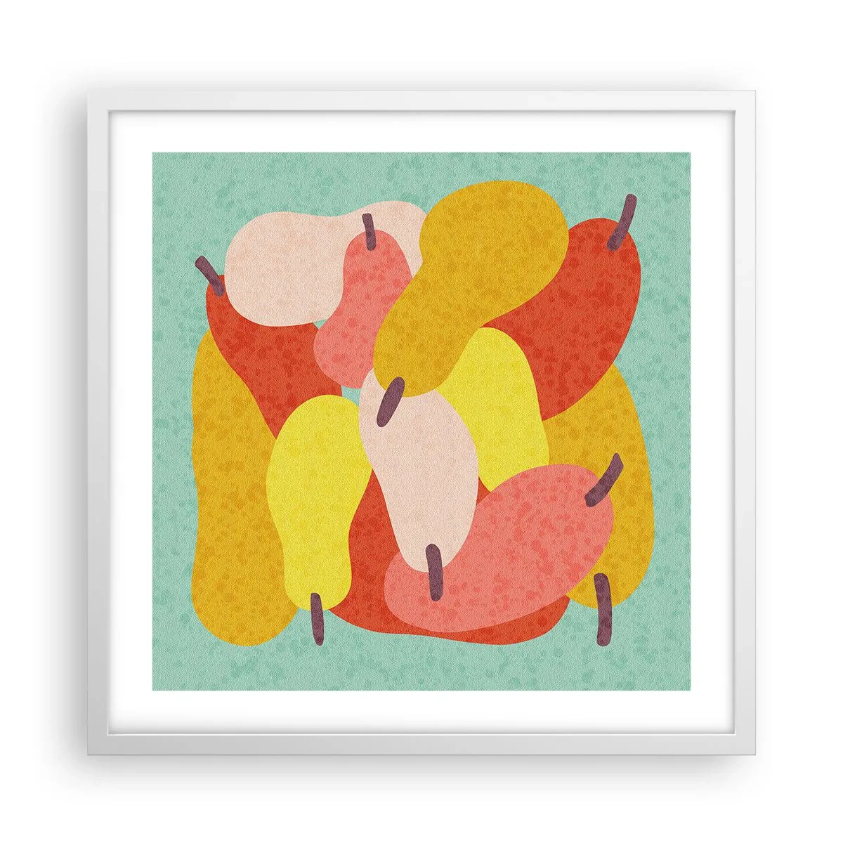 Poster în ramă albă - Gustă soarele de vară - 50x50 cm