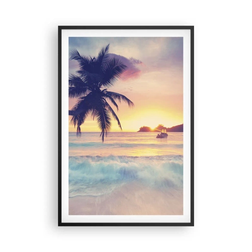 Poster în ramă neagră - O seară în golf - 61x91 cm