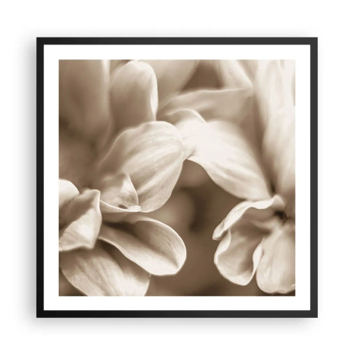 Poster în ramă neagră - Blânde ca un zâmbet - 60x60 cm