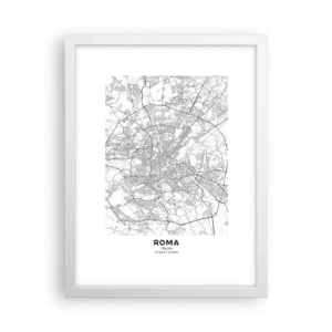 Poster în ramă albă - Cerc roman - 30x40 cm