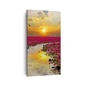 Tablou pe pânză - Viața secretă a lacului - 45x80 cm