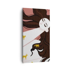 Tablou pe pânză - Visul despre calul de aur - 55x100 cm