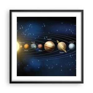 Poster în ramă neagră - Una din zece - 50x50 cm