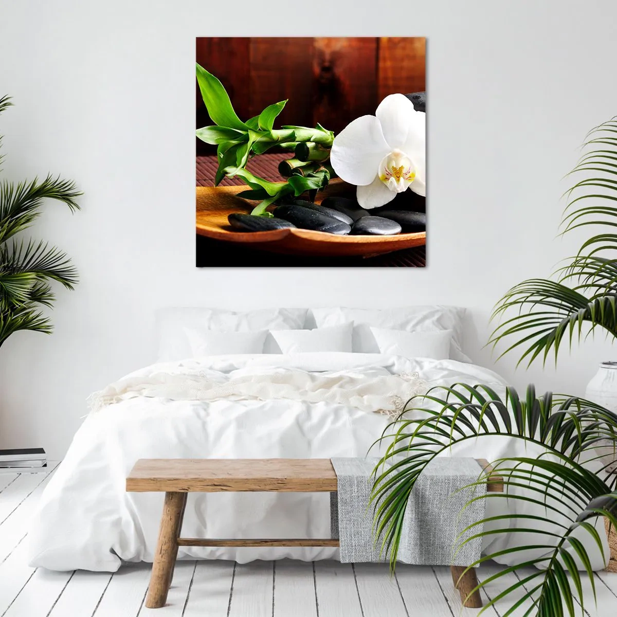 Tablou pe pânză - Lasă natura să te atingă - 60x60 cm