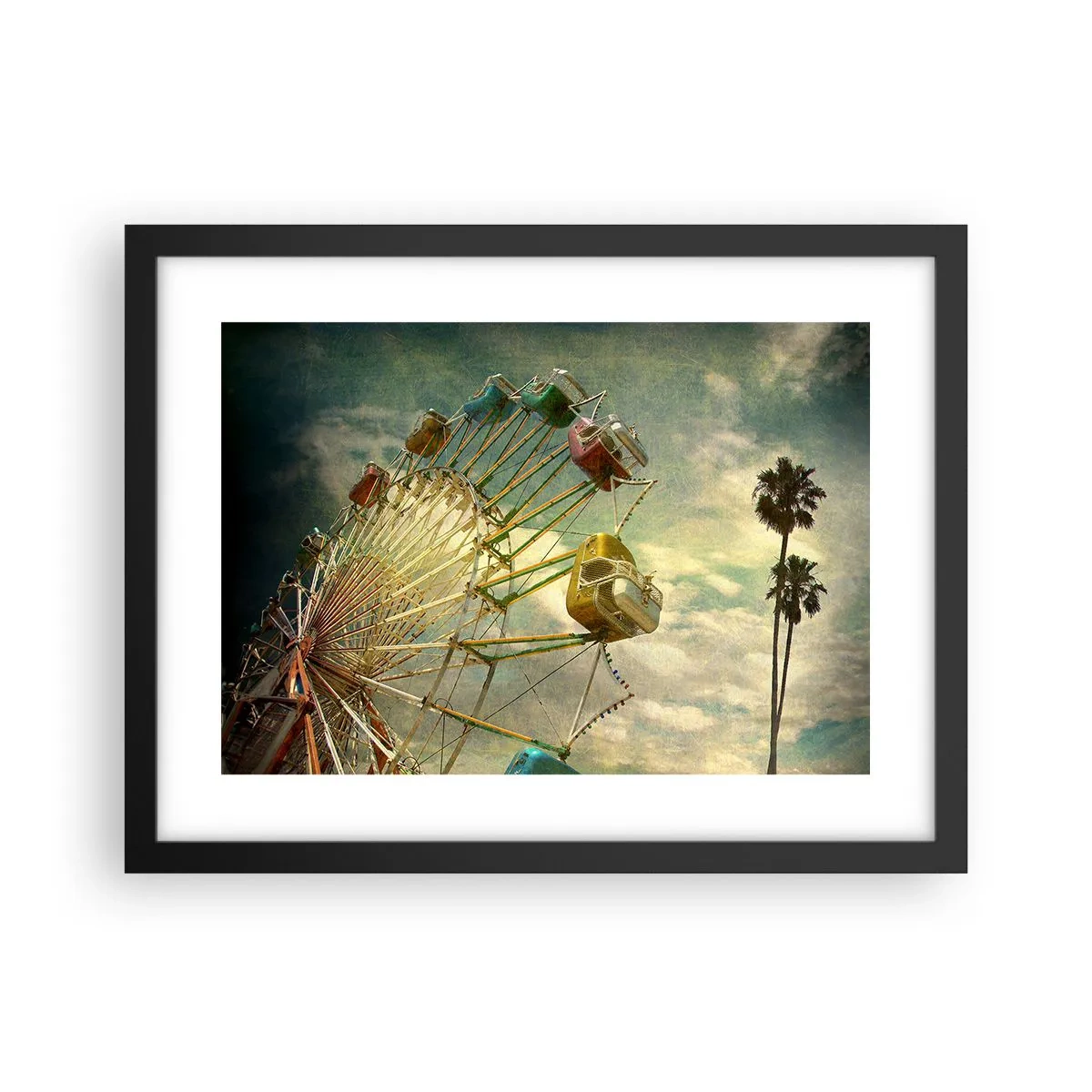 Poster în ramă neagră - Hai la distracție… - 40x30 cm