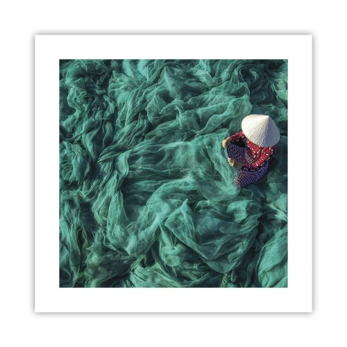 Poster - Într-o mare de rețea - 40x40 cm