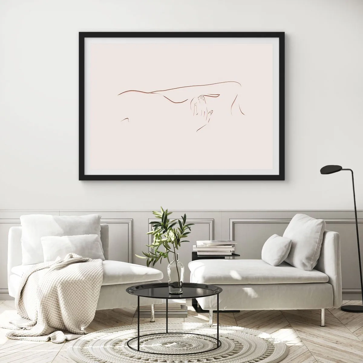 Poster în ramă neagră - Forma dorinței - 50x40 cm