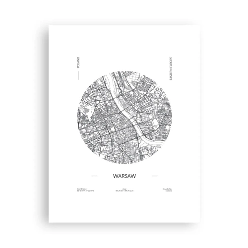 Poster - Anatomia Varșoviei - 30x40 cm