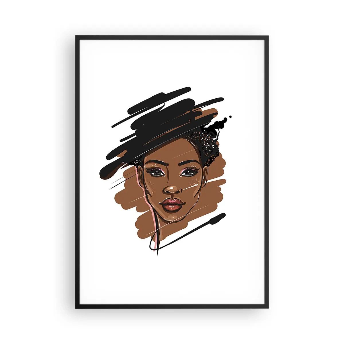 Poster în ramă neagră - Dulce ca ciocolata - 70x100 cm