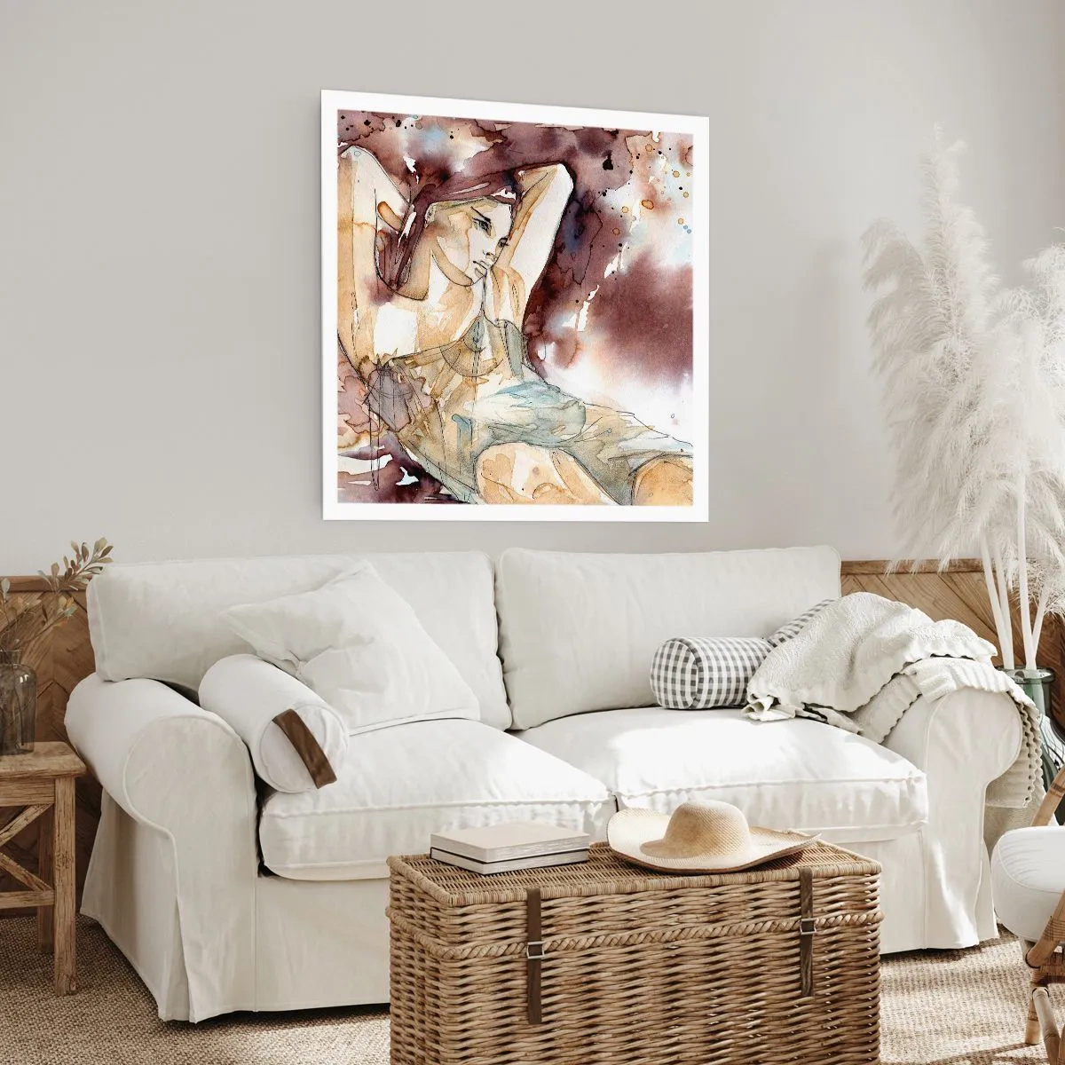 Poster - Într-o dispoziție mov deschis - 50x50 cm