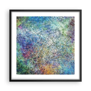 Poster în ramă neagră - Nu este atât de simplu - 50x50 cm