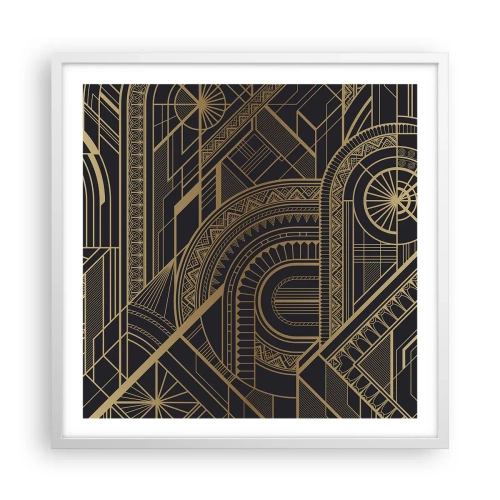 Poster în ramă albă - Concepte, idei, planuri - 60x60 cm