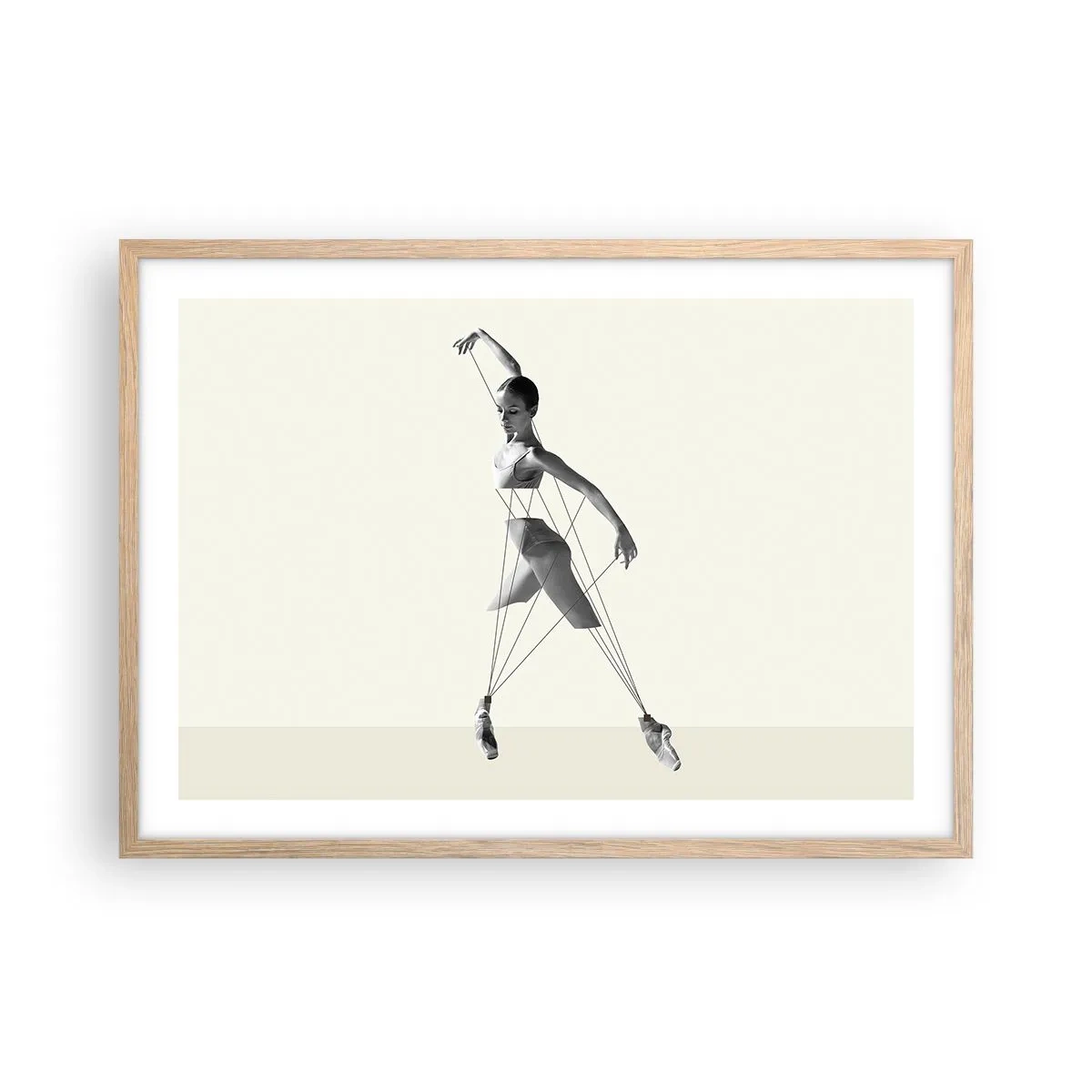 Poster în ramă de stejar deschis - Într-un teatru de lumină - 70x50 cm