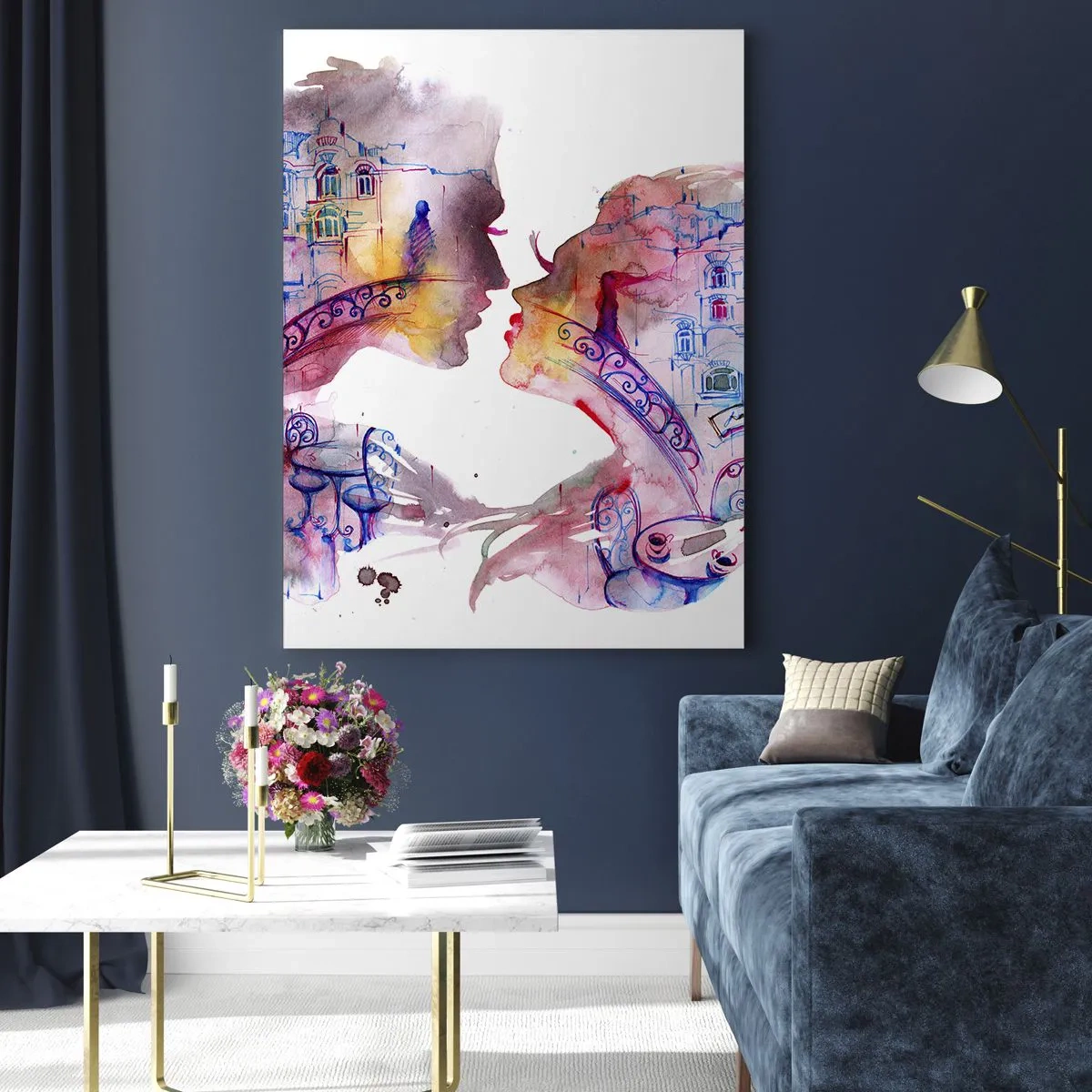 Tablou pe sticlă - Podul secret al suspinelor - 50x70 cm