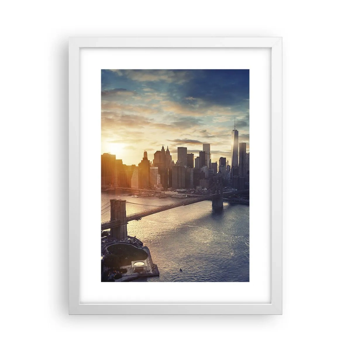 Poster în ramă albă - Un monument al culturii occidentale - 30x40 cm