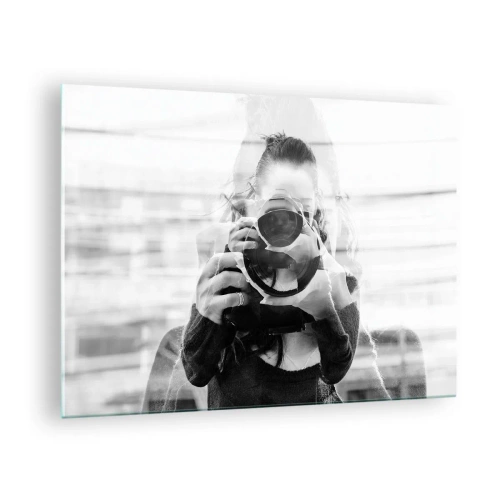 Tablou pe sticlă - Creatorul și materialul său - 70x50cm - Creator și material - Decorațiune modernă pentru perete pentru living și dormitor ARTTOR