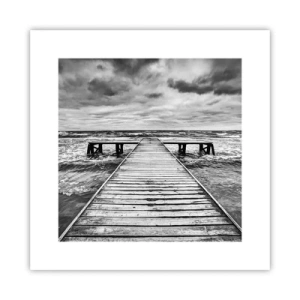 Poster - Aștept ca vântul să fugărească... - 30x30 cm