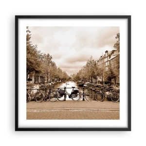 Poster în ramă neagră - Atmosfera olandeză - 50x50 cm
