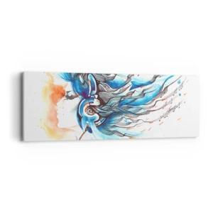 Tablou pe pânză - Lasă muzica să curgă - 90x30 cm