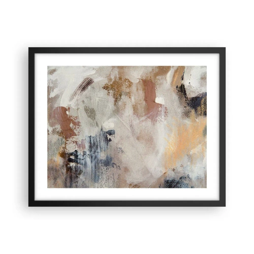 Poster în ramă neagră - Abstracție cețoasă - 50x40 cm