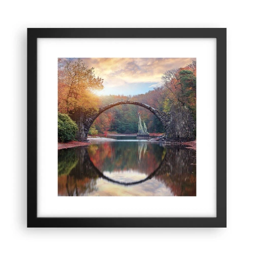 Poster în ramă neagră - De cealaltă parte a oglinzii - 30x30 cm