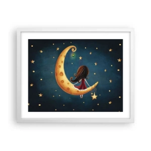 Poster în ramă albă - A fost odată ca niciodată... - 50x40 cm