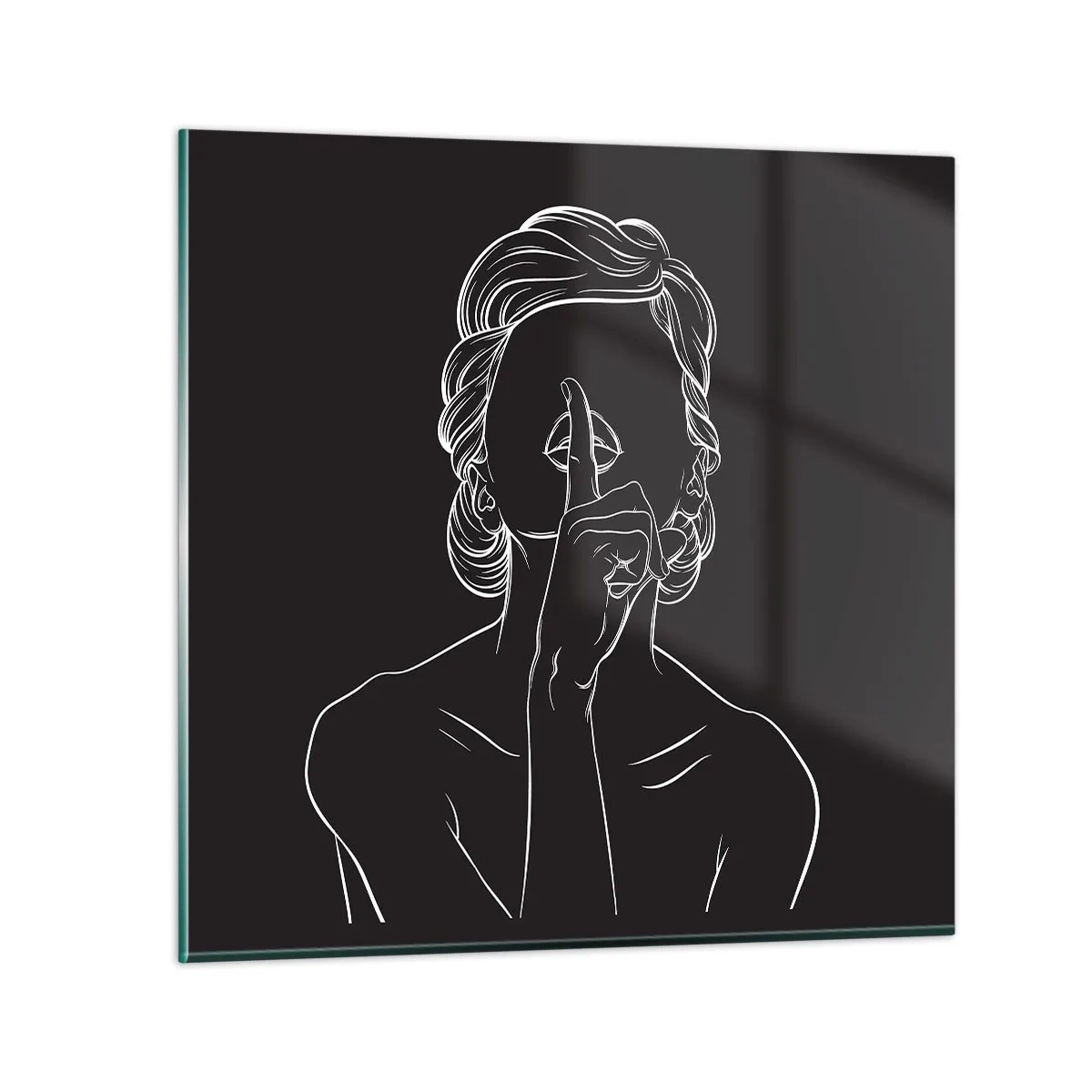 Tablou pe sticlă - Frumusețea înflorește în tăcere - 60x60 cm