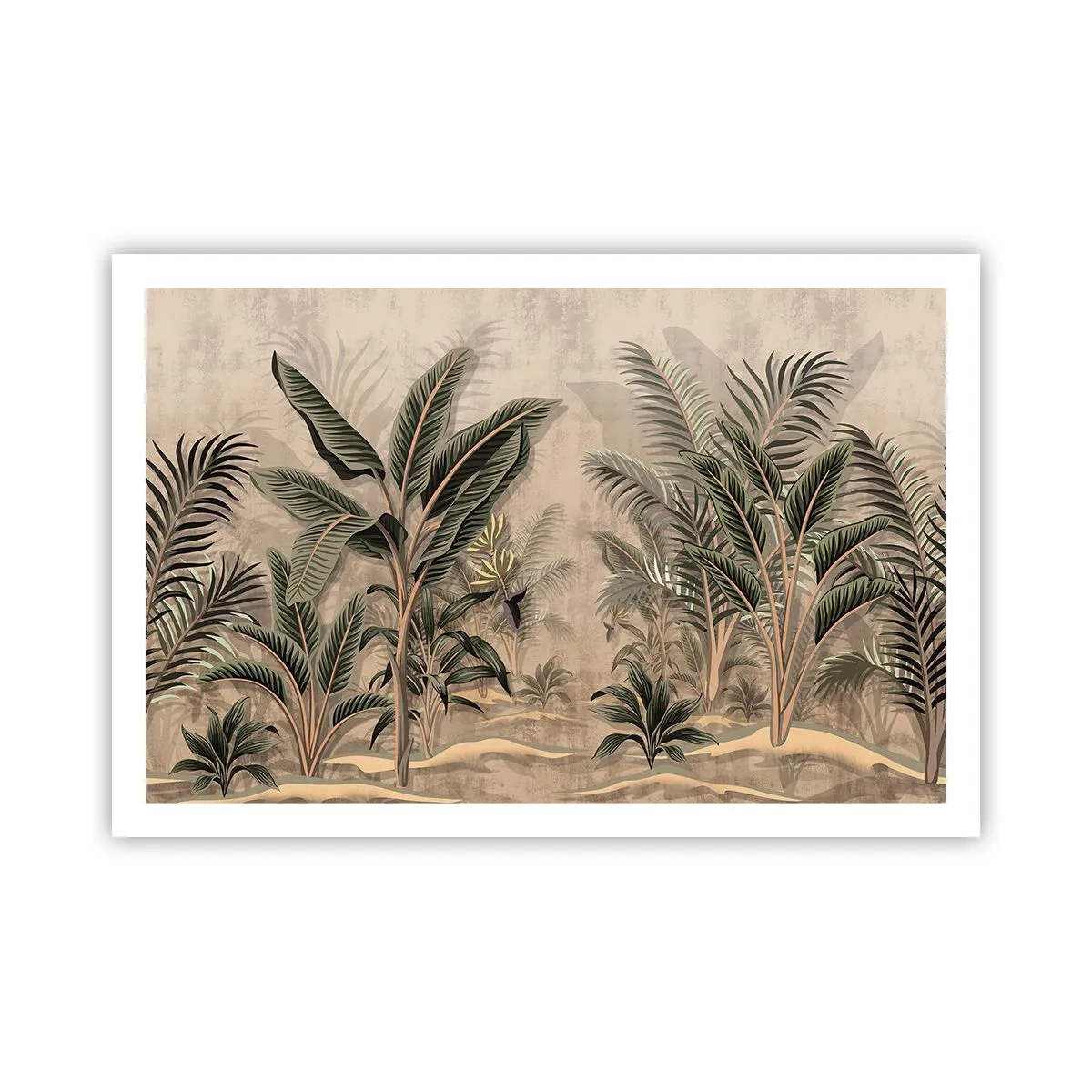 Poster - Gravură în stil colonial - 91x61 cm