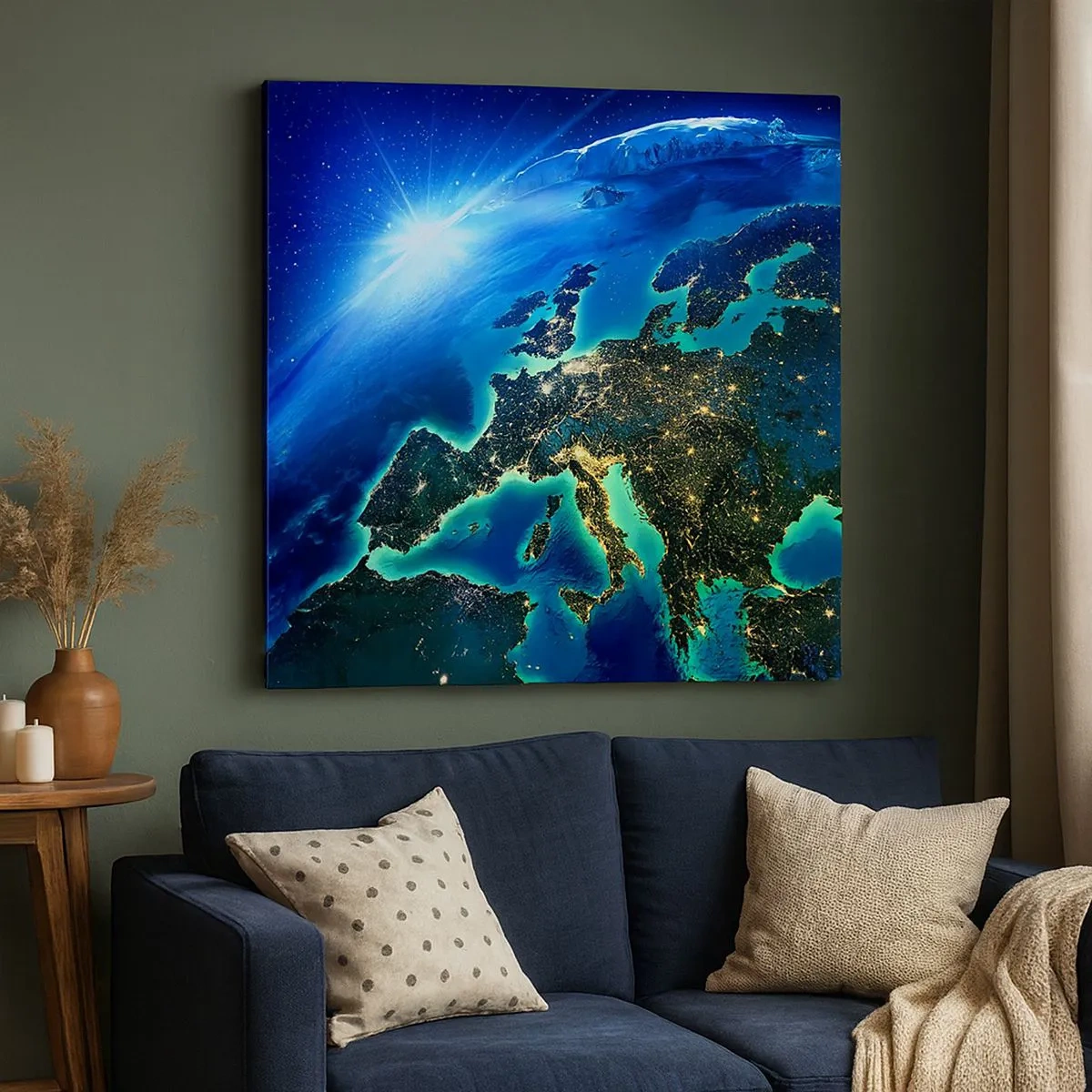 Tablou pe pânză - O Europă scânteietoare - 30x30 cm