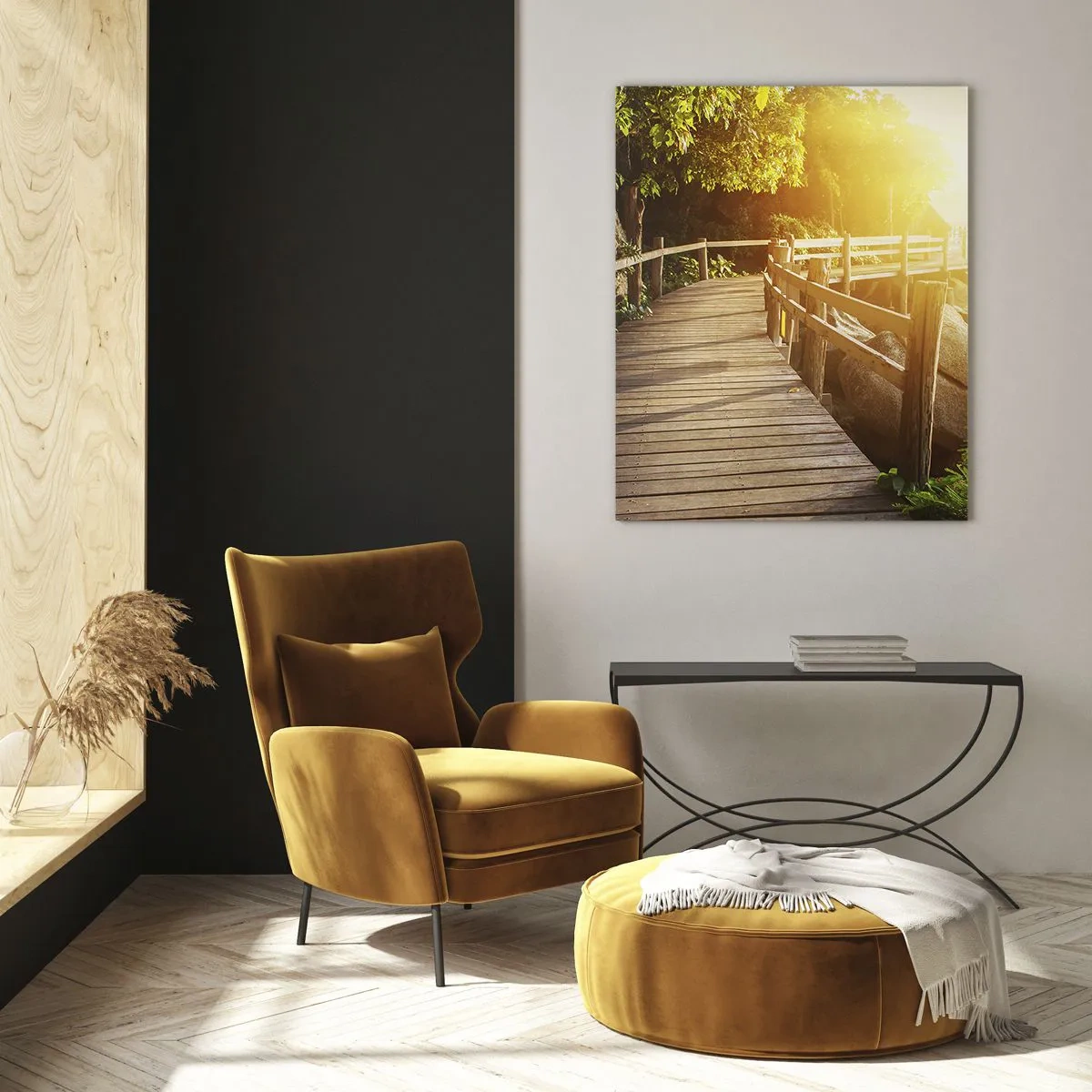 Tablou pe sticlă - O altă curbă, o altă minune - 50x70 cm