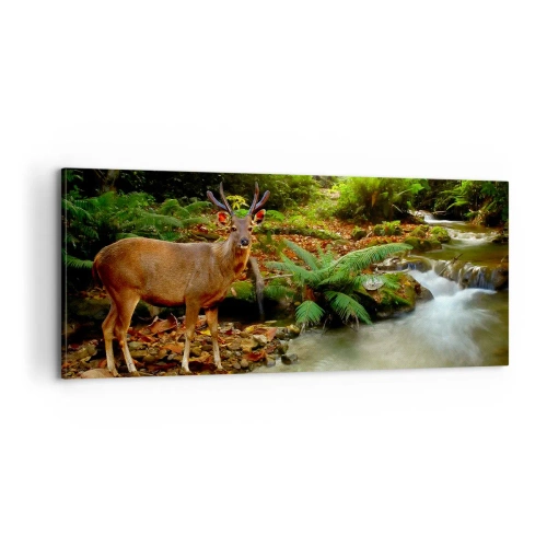 Tablou pe pânză - Bun venit în lumea mea - 100x40 cm