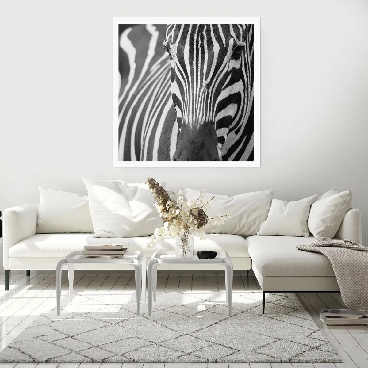 Poster - Lumea e albă și neagră - 60x60 cm