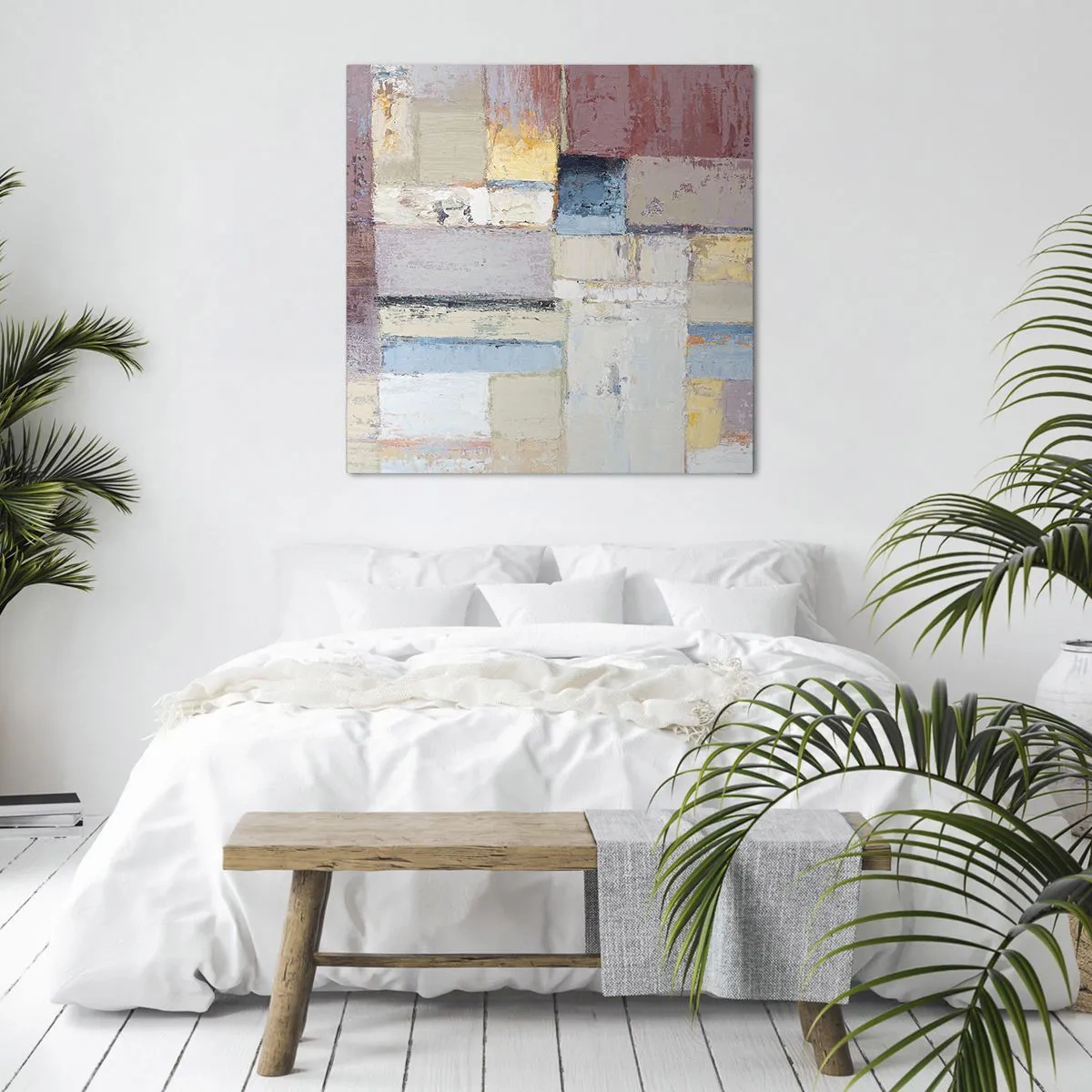 Tablou pe pânză - Liniștea geometriei - 40x40 cm