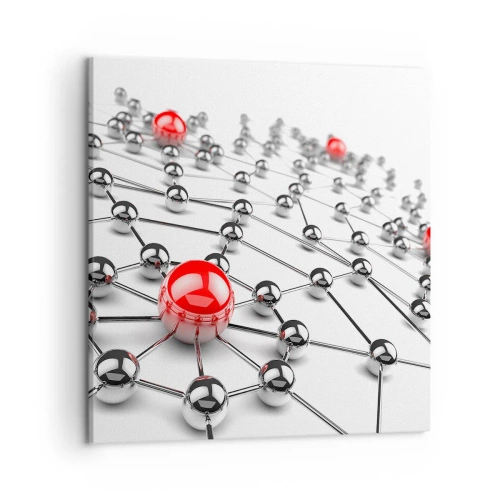 Tablou pe pânză - Plasă de argint - 50x50 cm