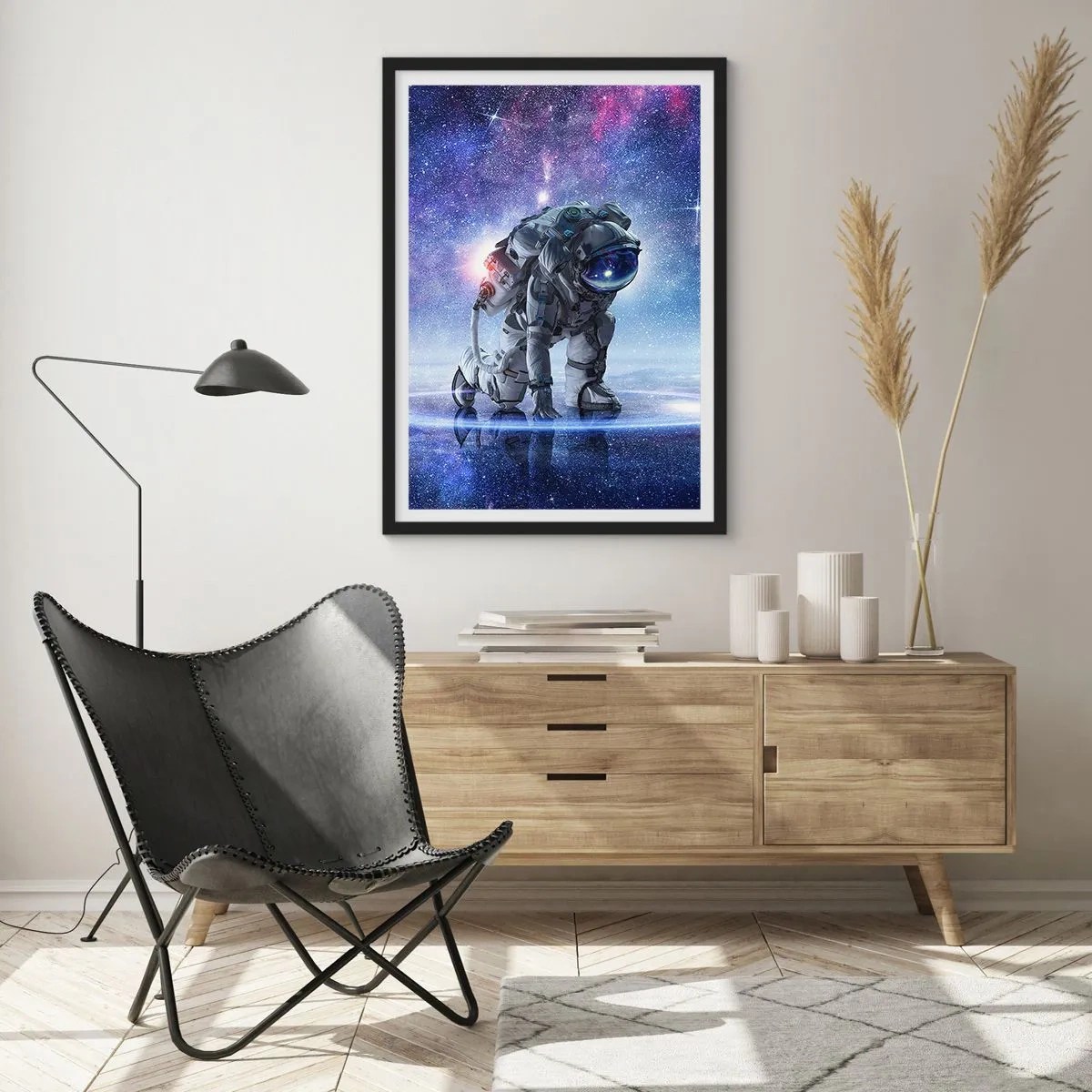 Poster în ramă neagră - Cerul înstelat de deasupra mea - 40x50 cm