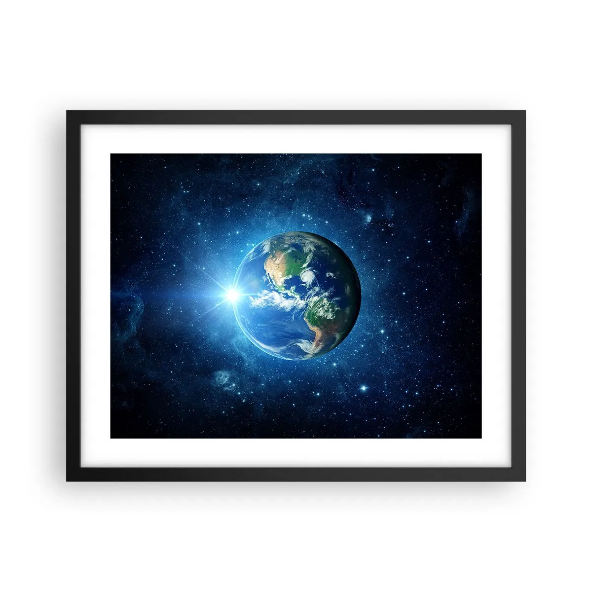 Poster în ramă neagră - Suntem în ceruri - 50x40 cm