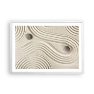 Poster în ramă albă - Atingere de căldură - 70x50 cm