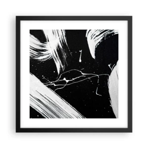 Poster în ramă neagră - Abisul întunericului - 40x40 cm