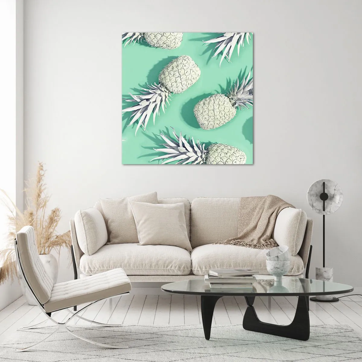 Tablou pe sticlă - Merge bine cu mentă - 30x30 cm