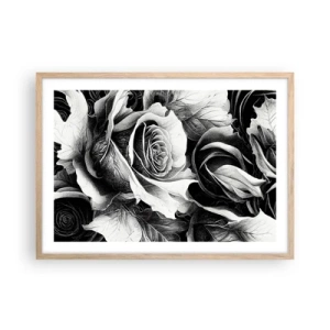 Poster în ramă de stejar deschis - Mereu regina - 70x50 cm