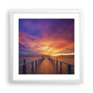 Poster în ramă albă - Fără sfârșit - 40x40 cm